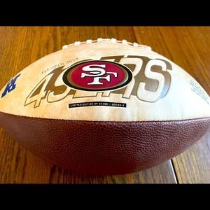 San Francisco 49ers Commemorative Football.